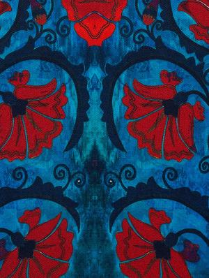 blue cotton printed cushion cover (set of 5) - 11600616 - Standard Image - 4