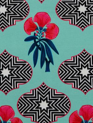 green cotton printed cushion cover (set of 5) - 11600619 - Standard Image - 4