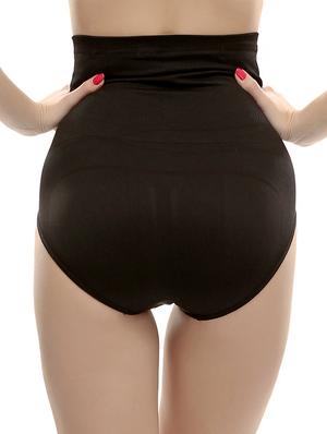 solid black nylon brief shapewear - 11606148 - Standard Image - 3