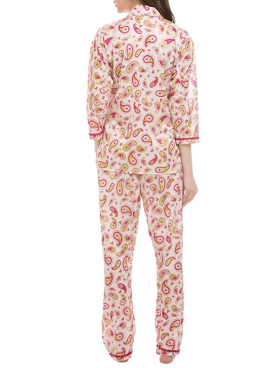 pink satin pajama - 11608652 - Zoom Image - 3