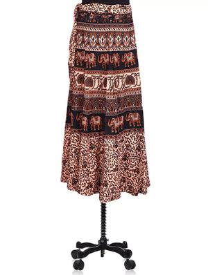 jaipuri printed flared skirt - 1161040 - Standard Image - 2