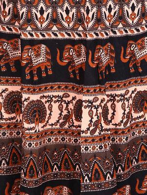 jaipuri printed flared skirt - 1161040 - Standard Image - 4