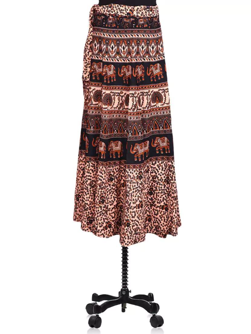 jaipuri printed flared skirt - 1161040 - Zoom Image - 2