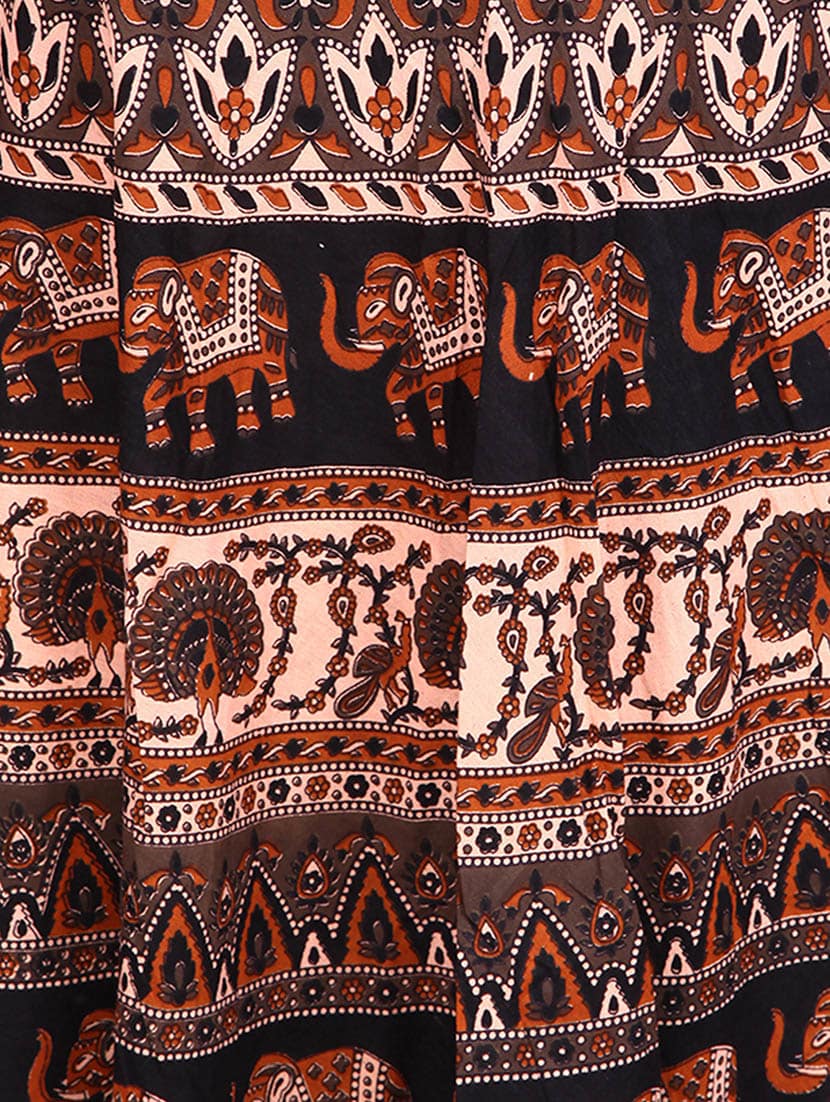 jaipuri printed flared skirt - 1161040 - Zoom Image - 4