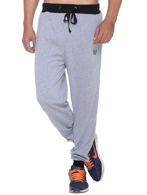 grey cotton full length jogger - 11615903 - Standard Image - 1
