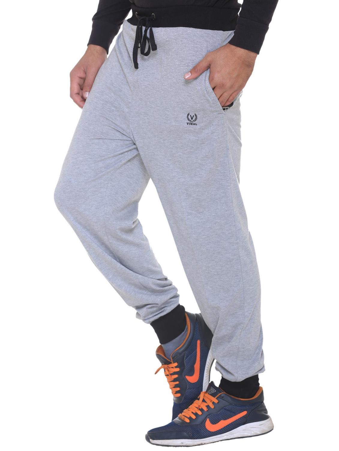 grey cotton full length jogger - 11615903 - Zoom Image - 2
