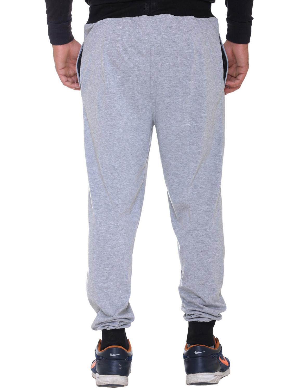 grey cotton full length jogger - 11615903 - Zoom Image - 3