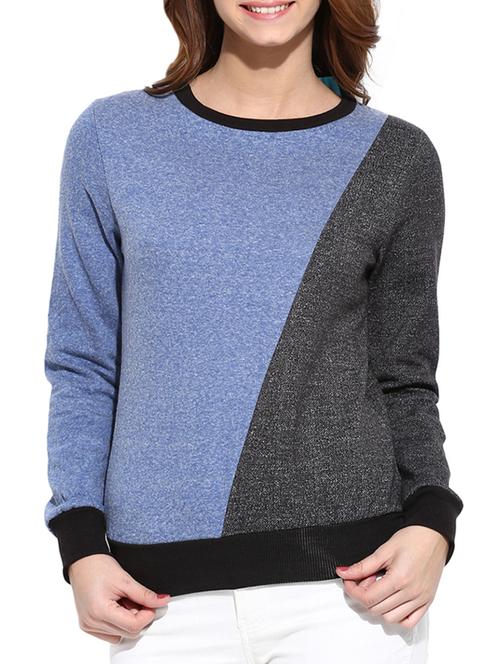 color block cotton sweatshirt - 11616186 - Standard Image - 1