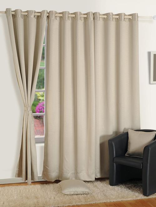 cream colour paisley j&b blackout eyelet curtain - 11625474 - Standard Image - 1