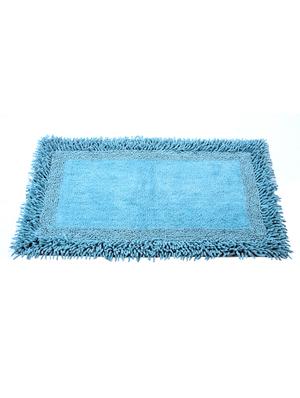 homefurry blue furry style cotton bath mat - 11639579 - Standard Image - 3