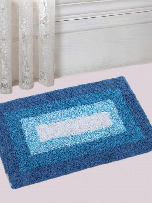 saral home soft cotton anti slip bathmat set of 2 pcs -40x60 cm - 11655613 - Standard Image - 1