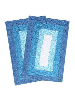 saral home soft cotton anti slip bathmat set of 2 pcs -40x60 cm - 11655613 - Standard Image - 2