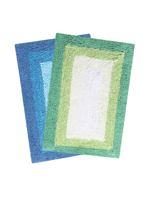 saral home soft cotton anti slip bathmat set of 2 pcs -40x60 cm - 11655615 - Standard Image - 1