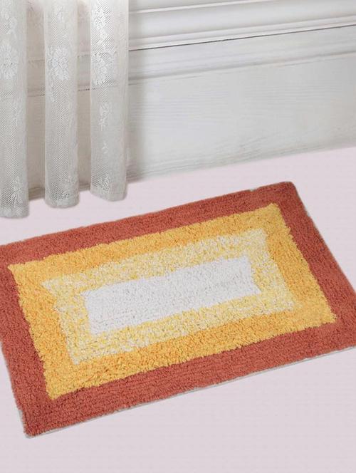 saral home soft cotton anti slip bathmat set of 2 pcs -40x60 cm - 11655617 - Standard Image - 1