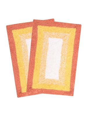 saral home soft cotton anti slip bathmat set of 2 pcs -40x60 cm - 11655617 - Standard Image - 2