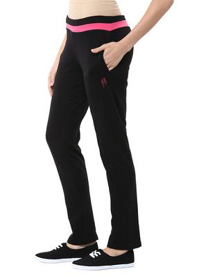 black cotton track pants - 11656153 - Standard Image - 2