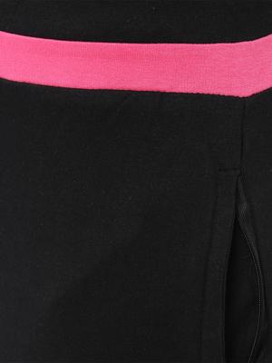 black cotton track pants - 11656153 - Standard Image - 4