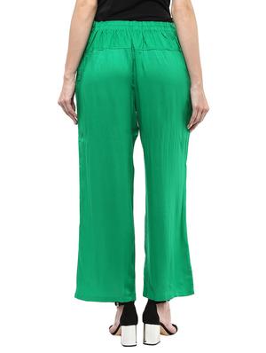 green rayon trouser - 11656159 - Standard Image - 3