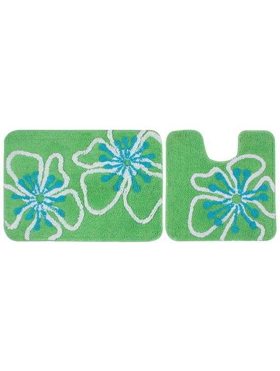 saral home soft cotton bathmat with contour set - 40x60 cm - 11656223 - Zoom Image - 2