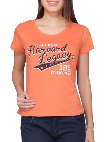 orange cotton tee - 11658200 - Very Small Image - 1