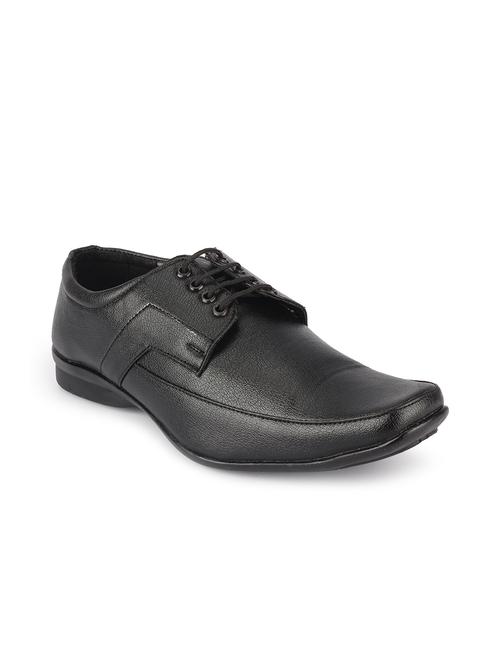 black faux leather derbies - 11662824 - Very Small Image - 1