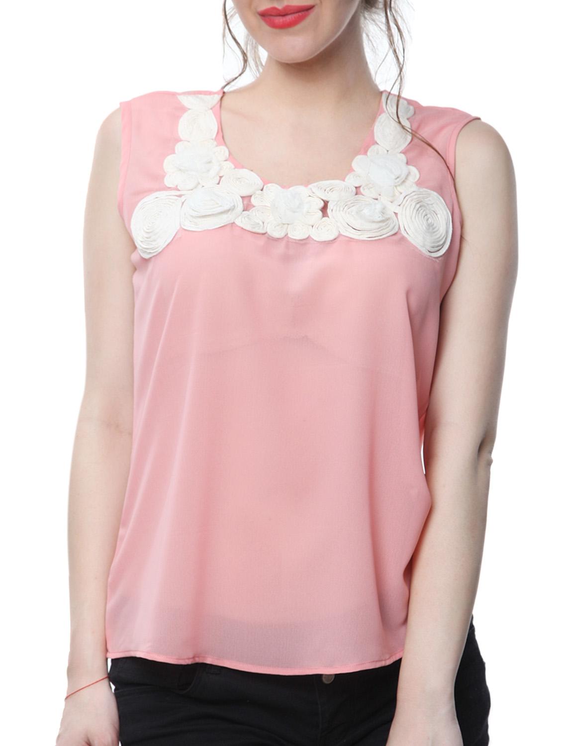 pink georgette regular top - 11665176 - Zoom Image - 1