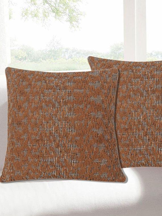 saral home premium quality textured fabric made cushion cover set of 2pc -40x40 cm - 11665406 - Zoom Image - 1