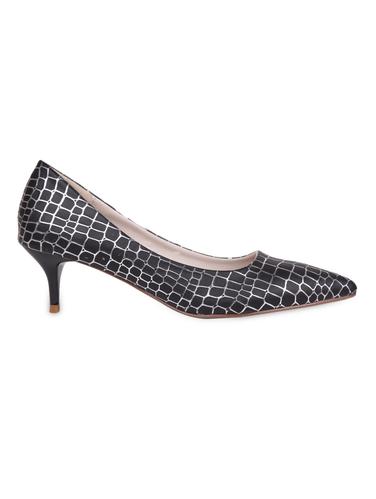 Black snake printed leatherette pumps - 1166710 - Very Small Image - 1