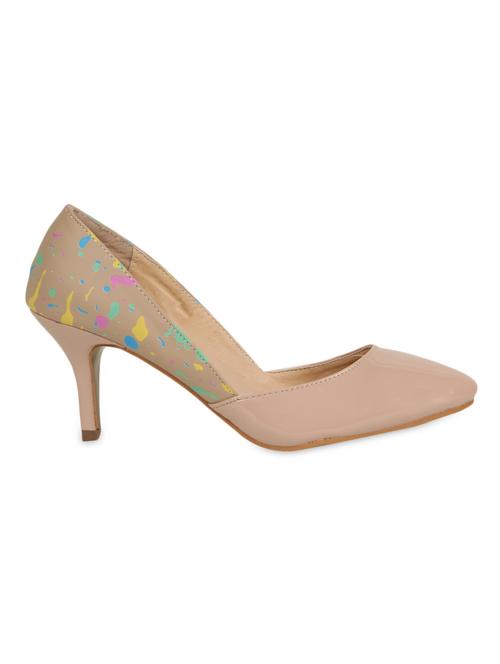 Beige leatherette pumps - 1166722 - Very Small Image - 1