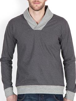 grey cotton blend tshirt - 11668755 - Very Small Image - 1