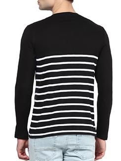 monochrome striped t-shirt - 11668760 - Standard Image - 3