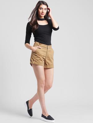 choker neck solid top - 11669033 - Standard Image - 4