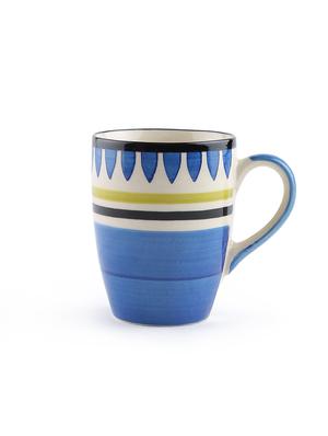 blue handpainted large coffee mugs - set of 4 - 11669331 - Standard Image - 3