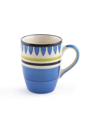 blue handpainted large coffee mugs - set of 4 - 11669331 - Standard Image - 4
