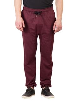 maroon cotton jogger - 11675131 - Very Small Image - 1