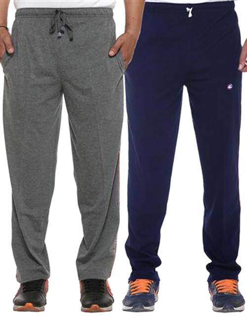 multi colored cotton ankle length track pant - 11677908 - Standard Image - 1