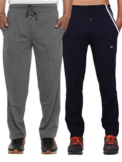 multi colored cotton ankle length track pant - 11677911 - Standard Image - 1
