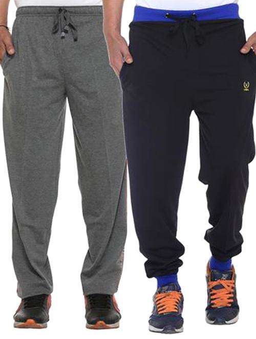 multi colored cotton ankle length track pant - 11677919 - Standard Image - 1