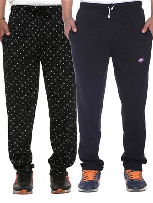 multi colored cotton ankle length track pant - 11677926 - Standard Image - 1