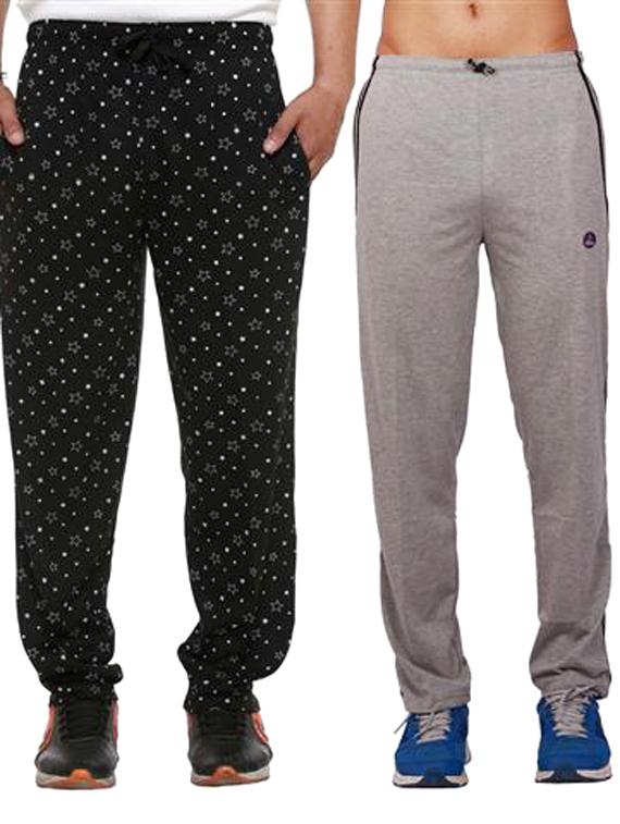 multi colored cotton ankle length track pant - 11677931 - Zoom Image - 1