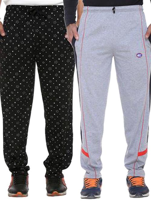 multi colored cotton ankle length track pant - 11677934 - Standard Image - 1