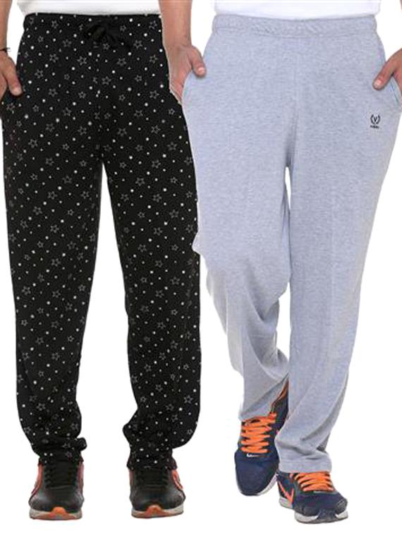 multi colored cotton ankle length track pant - 11677944 - Zoom Image - 1