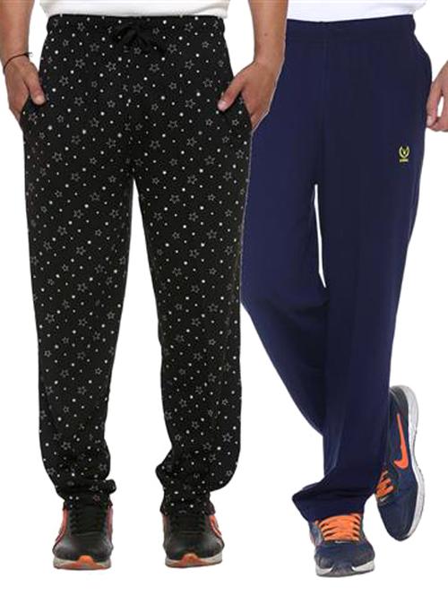 multi colored cotton ankle length track pant - 11677945 - Standard Image - 1