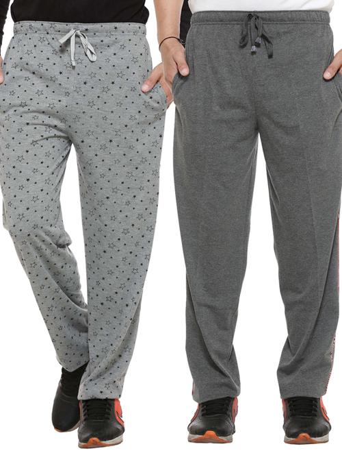 multi colored cotton ankle length track pant - 11677946 - Standard Image - 1