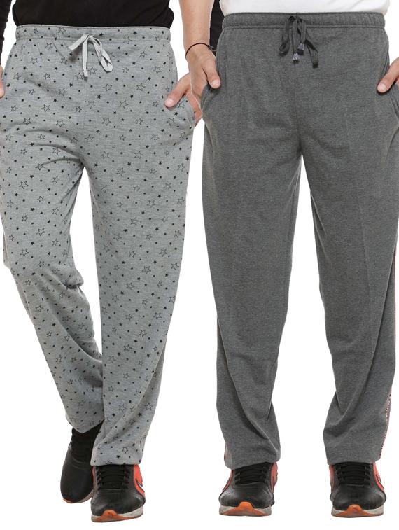 multi colored cotton ankle length track pant - 11677946 - Zoom Image - 1