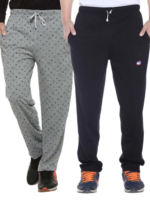 multi colored cotton ankle length track pant - 11677947 - Standard Image - 1