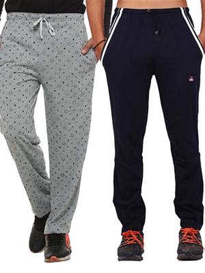multi colored cotton ankle length track pant - 11677953 - Standard Image - 2