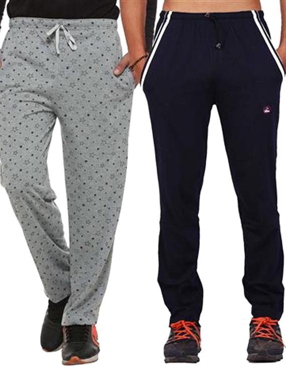 multi colored cotton ankle length track pant - 11677953 - Zoom Image - 2