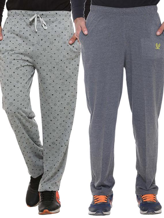 multi colored cotton ankle length track pant - 11677963 - Zoom Image - 1