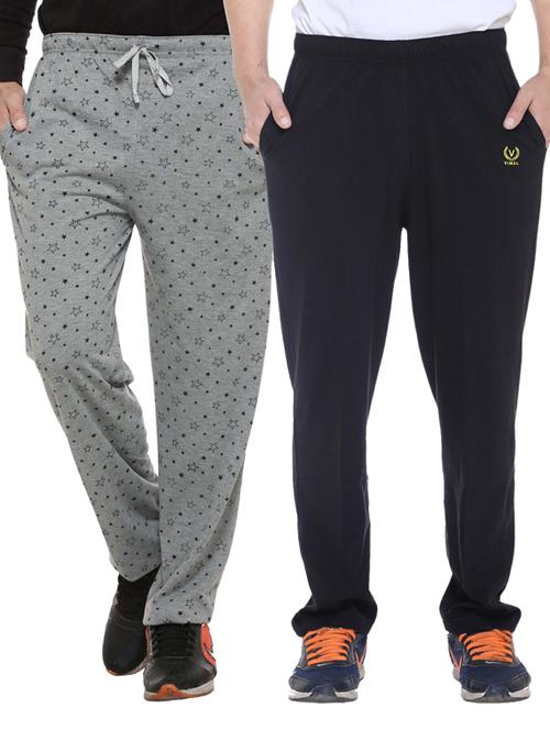 multi colored cotton ankle length track pant - 11677964 - Standard Image - 1